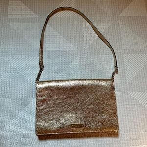 Kate Spade Gold purse clutch handbag evening